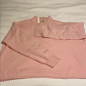 Madewell Cashmere Mockneck Sweater Pink Sorbet XXL